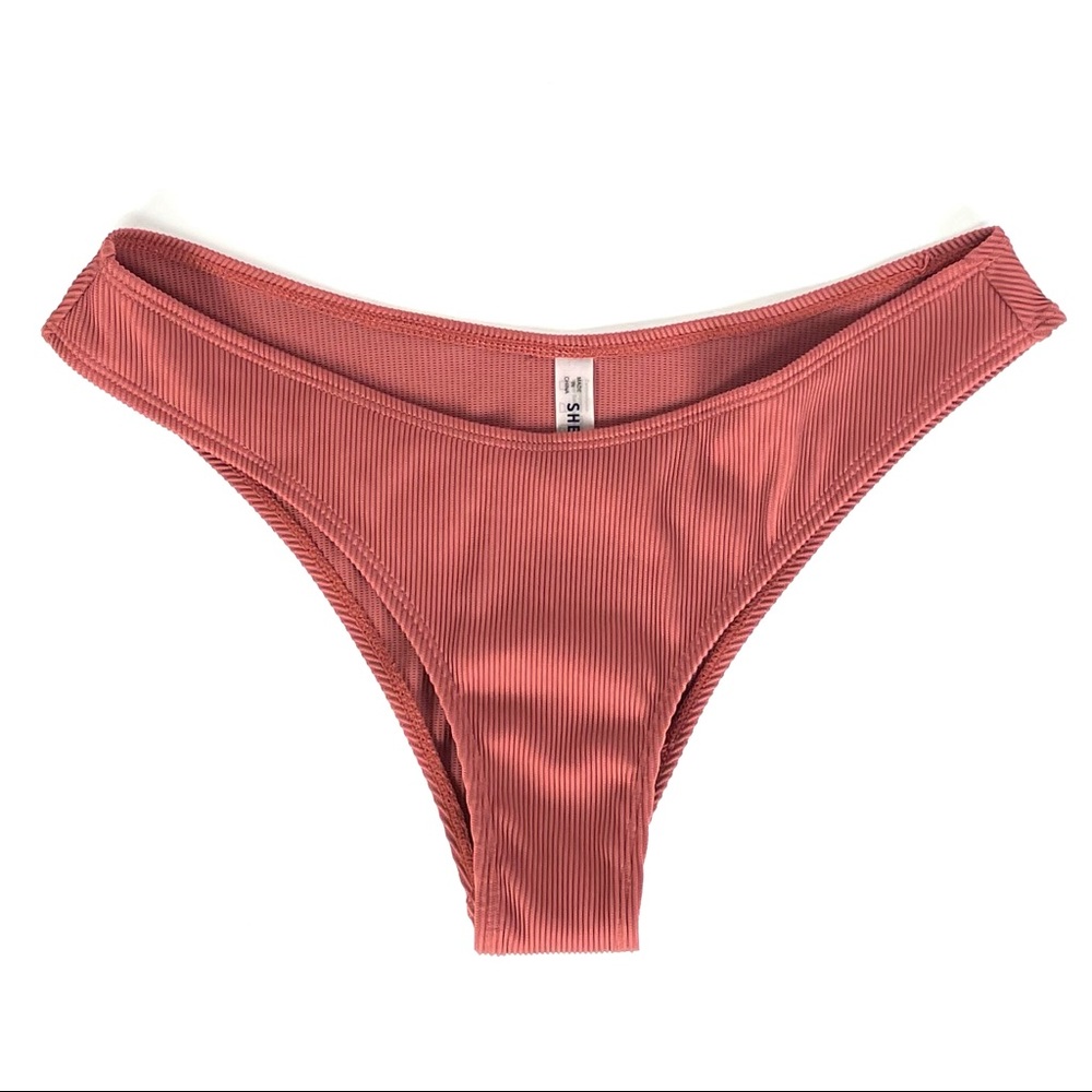 🌸Shein Swim Bikini Thong Bottoms Stretch 1216